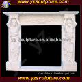 western style marble fireplace surround FPS-A141